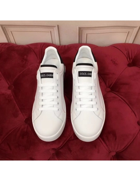 Dolce Gabbana Womens Portofino Sneakers with Black Branded