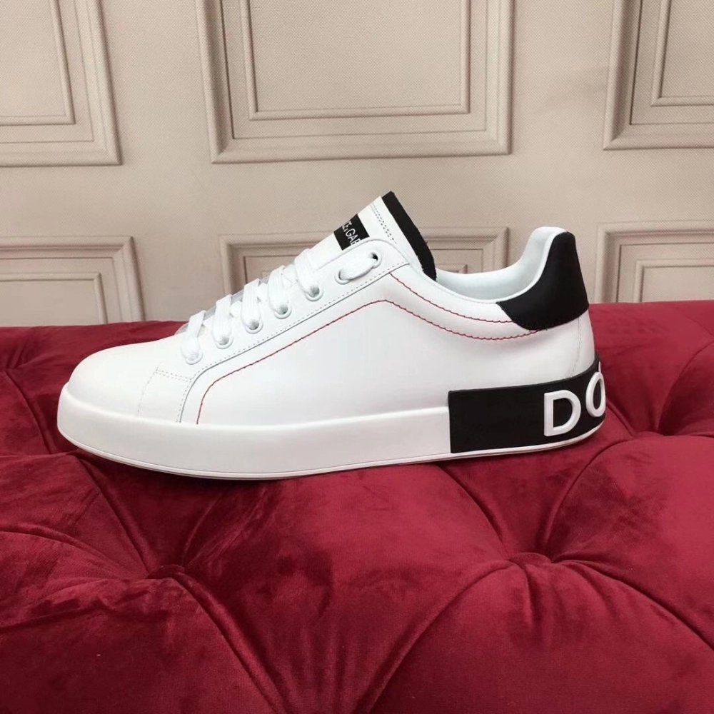 Dolce Gabbana Womens Portofino Sneakers with Black Branded