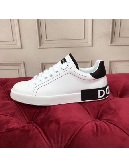 Dolce Gabbana Womens Portofino Sneakers with Black Branded