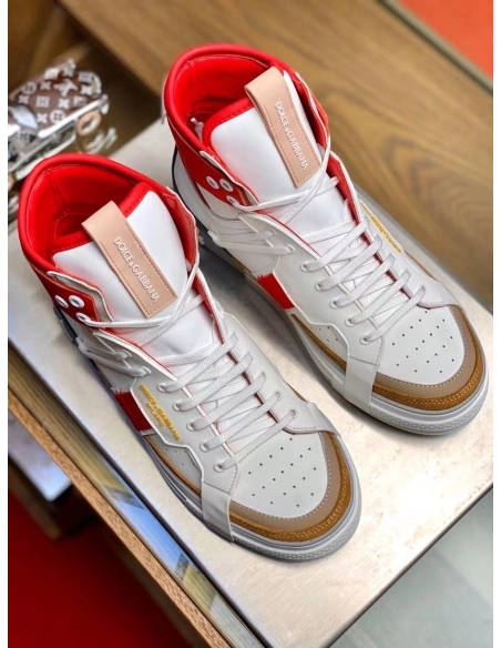 Dolce Gabbana Womens Red Custom 2.Zero High-top Sneakers