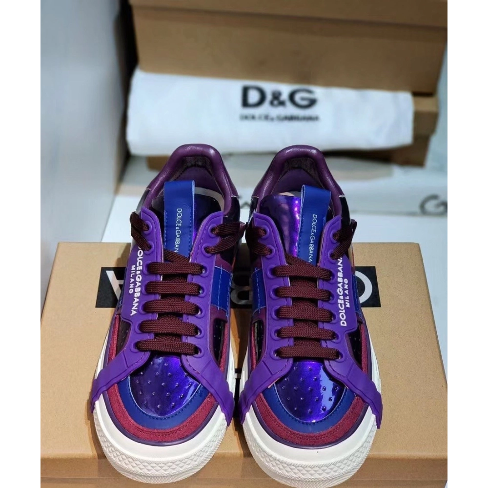 Dolce Gabbana Womens Custom 2.Zero Sneakers Purple