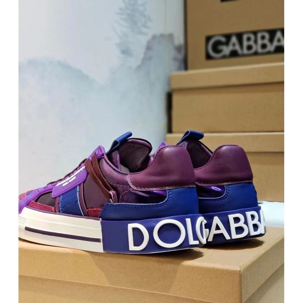 Dolce Gabbana Womens Custom 2.Zero Sneakers Purple