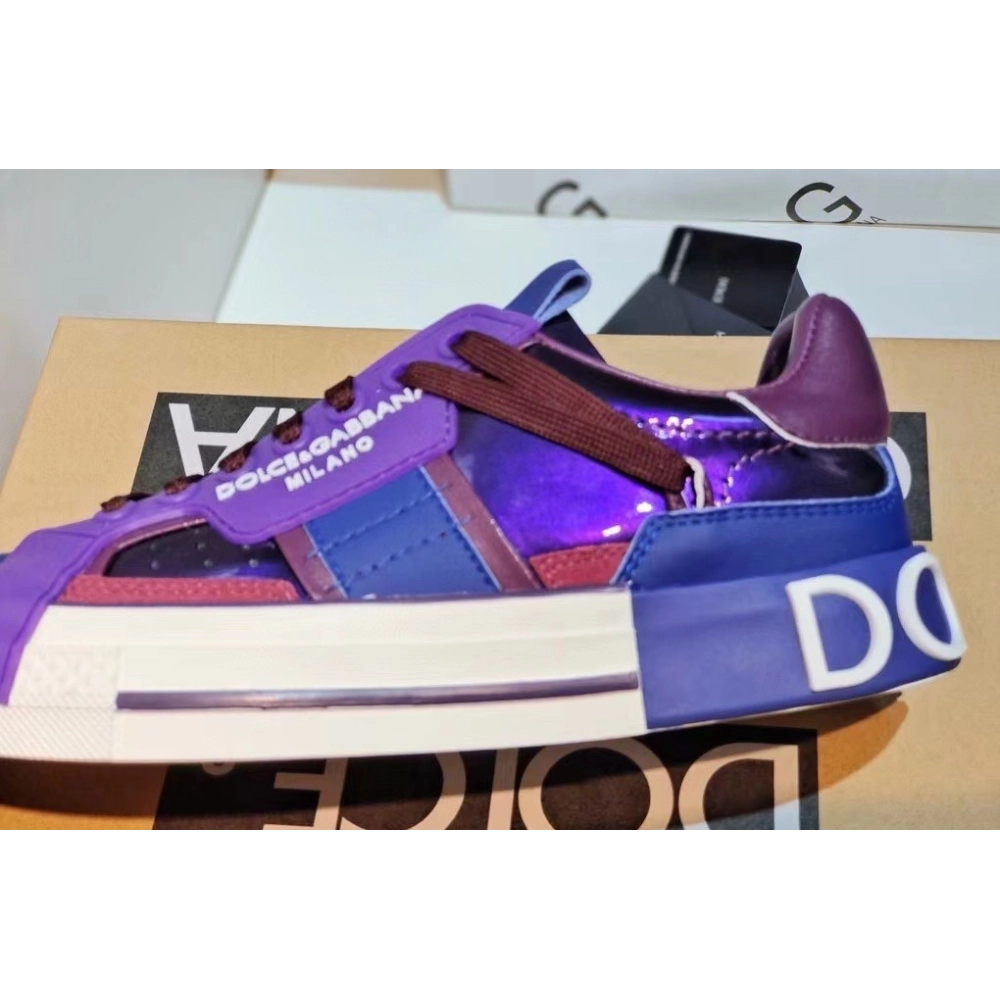 Dolce Gabbana Womens Custom 2.Zero Sneakers Purple