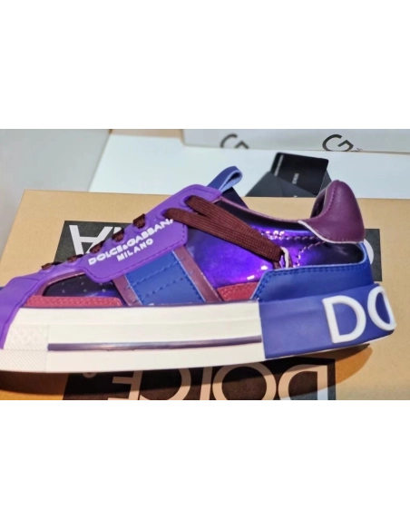 Dolce Gabbana Womens Custom 2.Zero Sneakers Purple