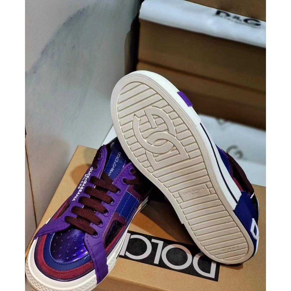 Dolce Gabbana Womens Custom 2.Zero Sneakers Purple