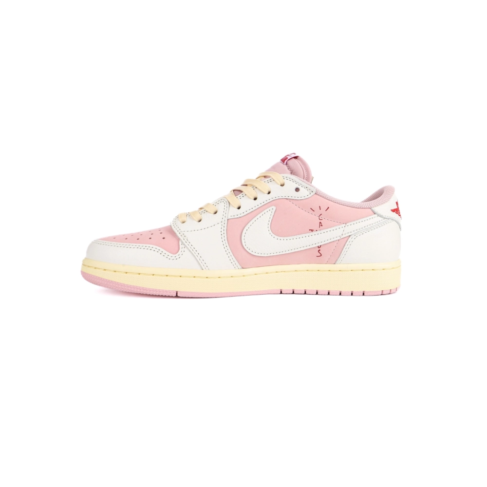 Travis Scott x Air Jordan 1 AJ1 Low TS Joint white powder hook low top DM7866-600,AIR JORDAN 1 LOW,Air Jordan