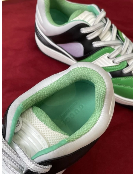 GUCCI BASKET SNEAKER IN GREEN DEMETRA - GCC109
