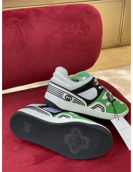 GUCCI BASKET SNEAKER IN GREEN DEMETRA - GCC109