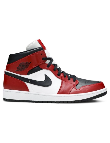 AIR JORDAN 1 MID CHICAGO BLACK TOE 554724 069,AIR JORDAN 1 MID,Air Jordan