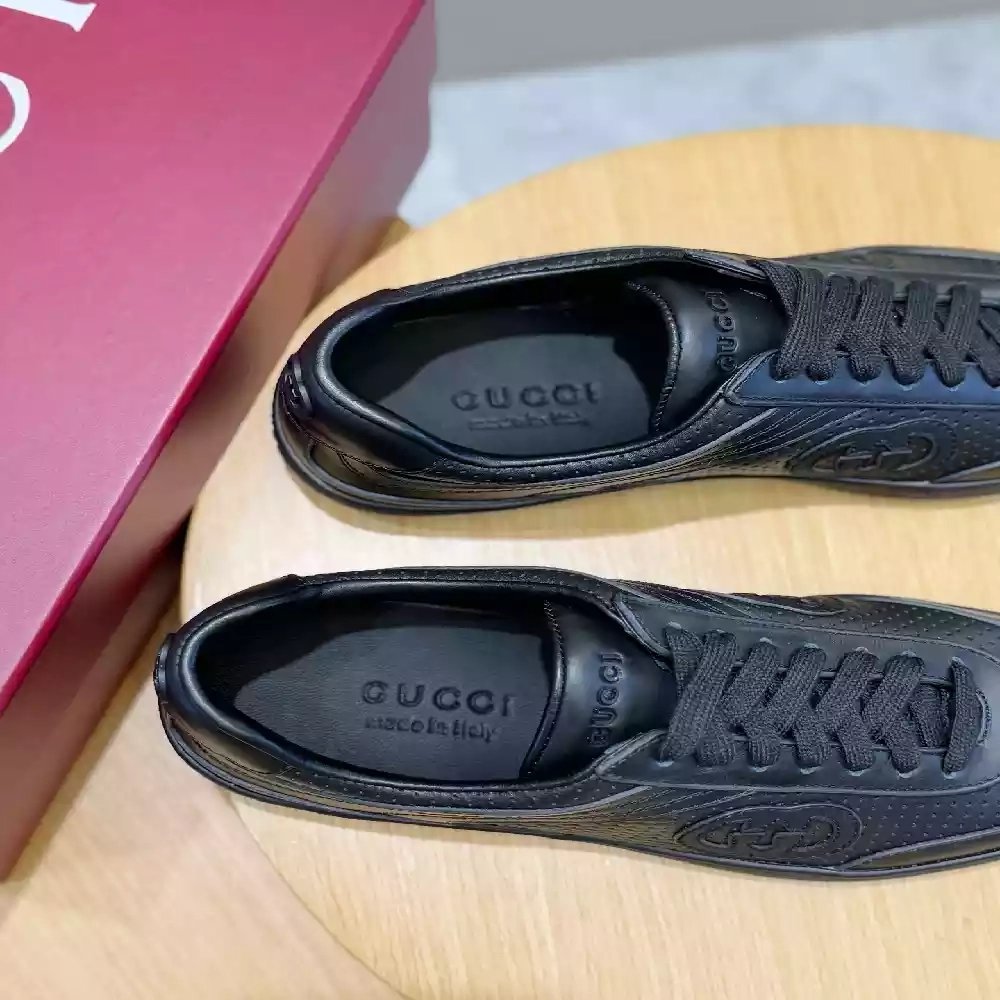 Black Leather Sneaker,Men's Casual Shoes,Premium Streetwear