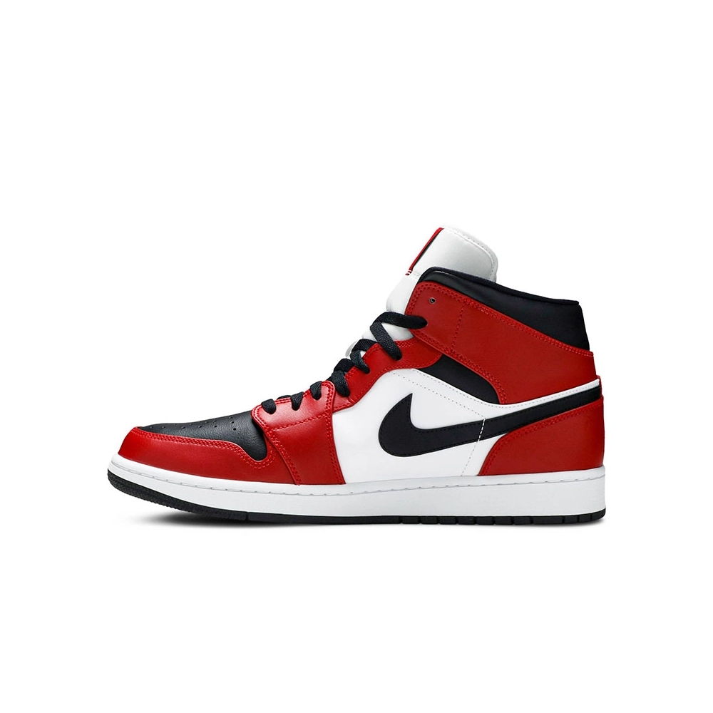 AIR JORDAN 1 MID CHICAGO BLACK TOE 554724 069,AIR JORDAN 1 MID,Air Jordan