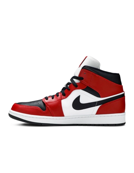 AIR JORDAN 1 MID CHICAGO BLACK TOE 554724 069,AIR JORDAN 1 MID,Air Jordan