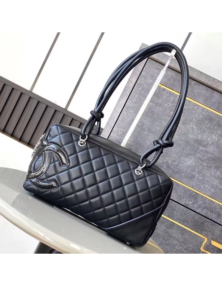 Chanel Cambon line bowling Shoulder Bags A25171 27X15X10cm,Chanel Bags
