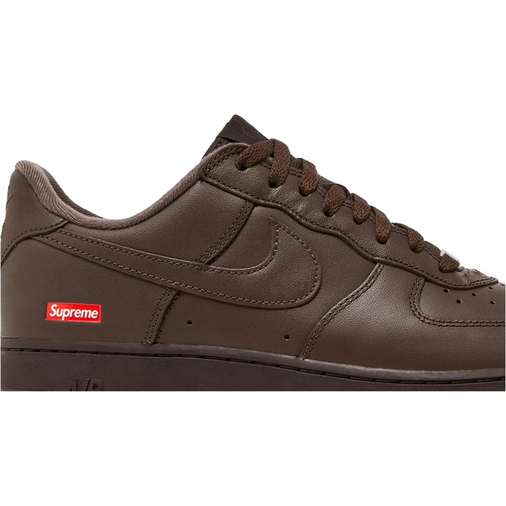 Supreme x Air Force 1 Low Box Logo - Baroque Brown,NIKE AIR FORCE