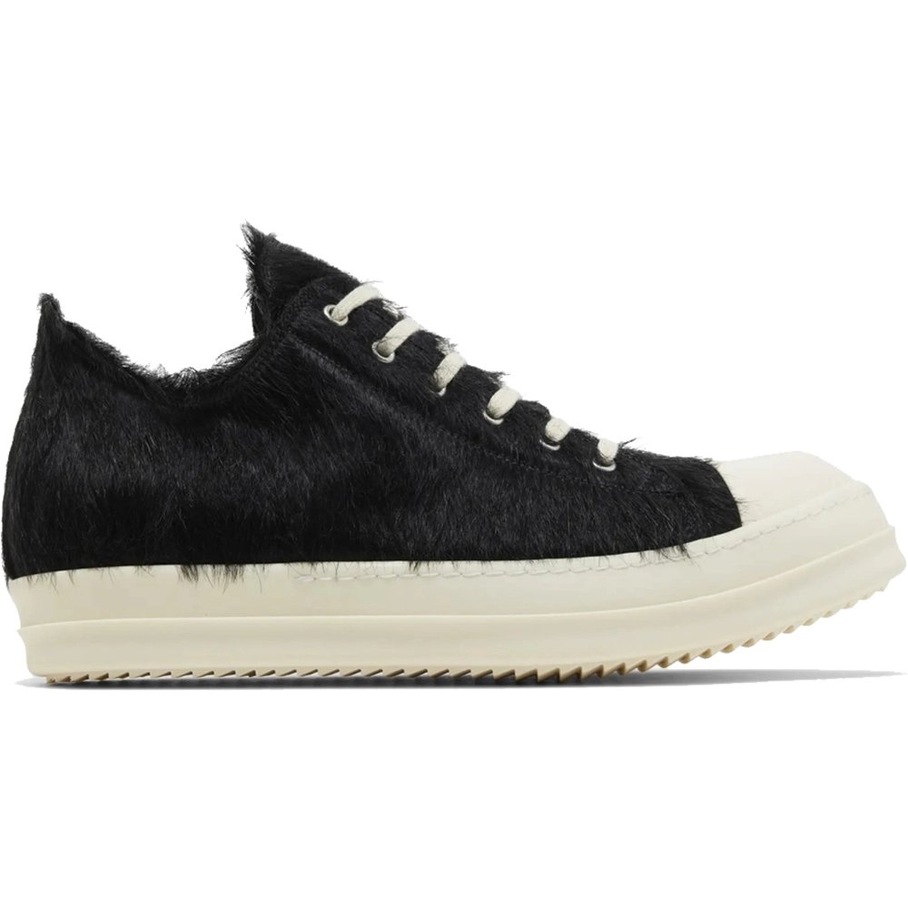 Rick Owens Strobe Low Black Cow Fur,RICK OWENS