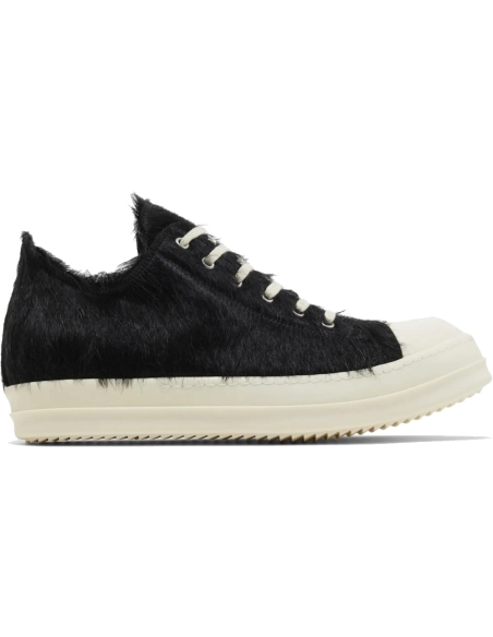 Rick Owens Strobe Low Black Cow Fur,RICK OWENS