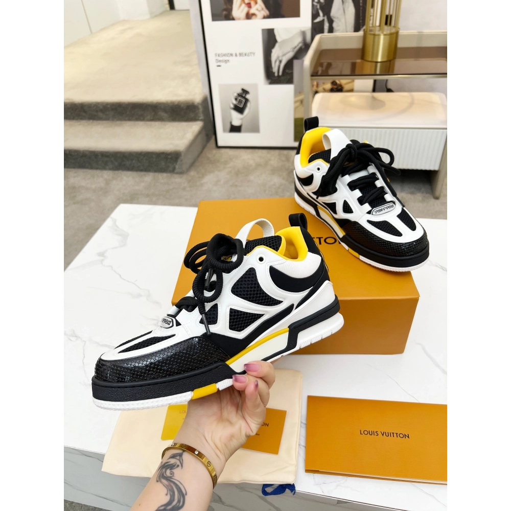 Louis Vuitton Skate Trainer Black yellow