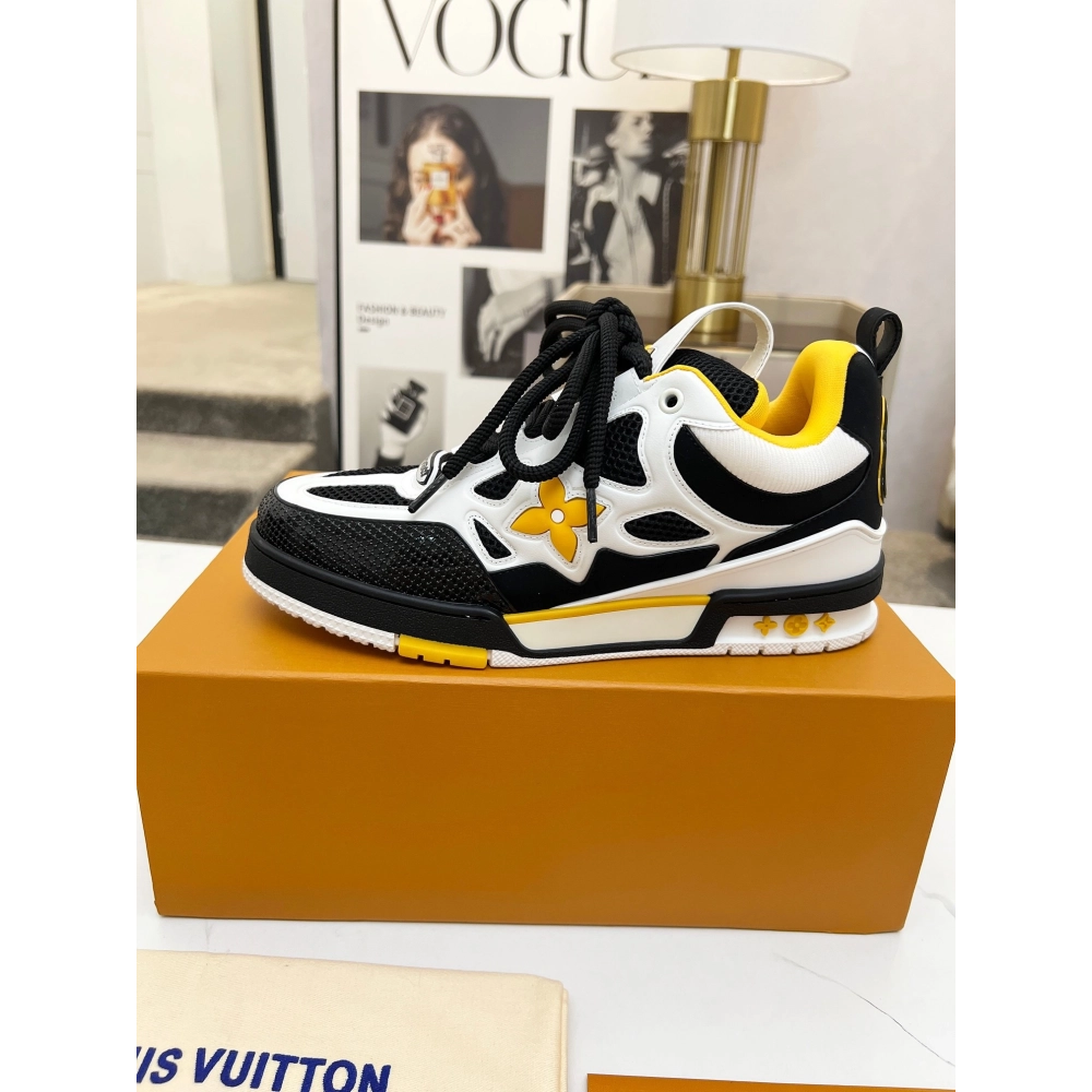 Louis Vuitton Skate Trainer Black yellow