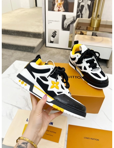 Louis Vuitton Skate Trainer Black yellow