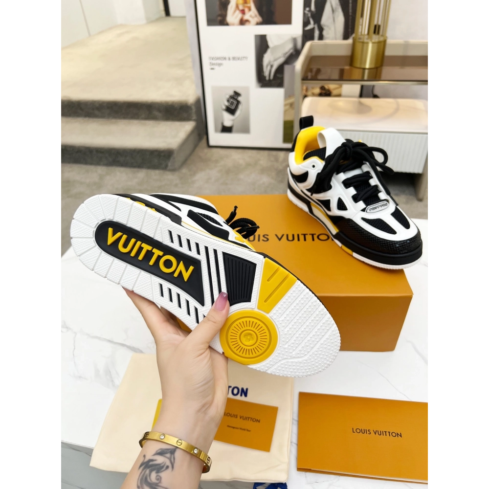 Louis Vuitton Skate Trainer Black yellow