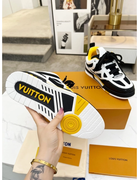 Louis Vuitton Skate Trainer Black yellow