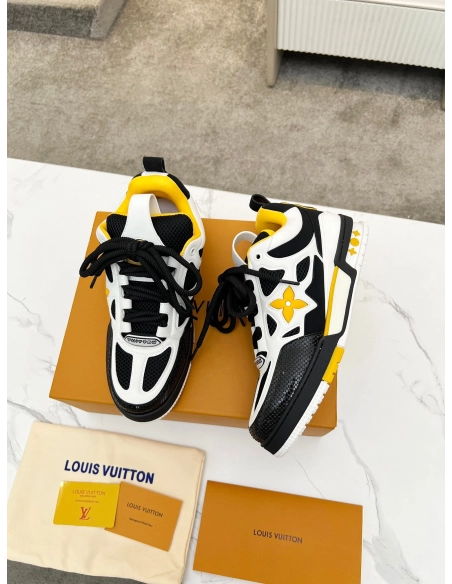Louis Vuitton Skate Trainer Black yellow