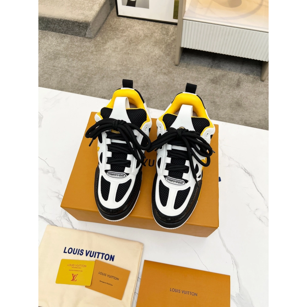 Louis Vuitton Skate Trainer Black yellow