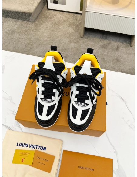 Louis Vuitton Skate Trainer Black yellow