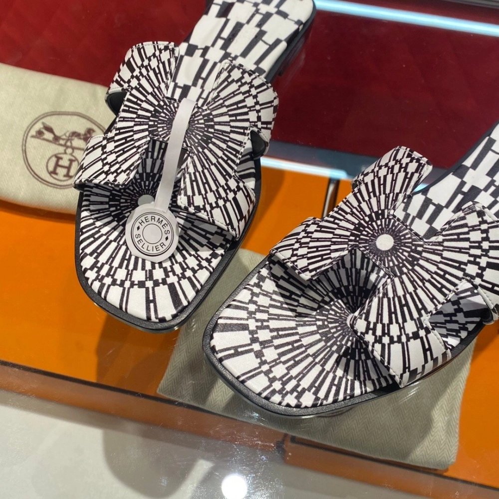 Hermes flat slides summer shoes_1