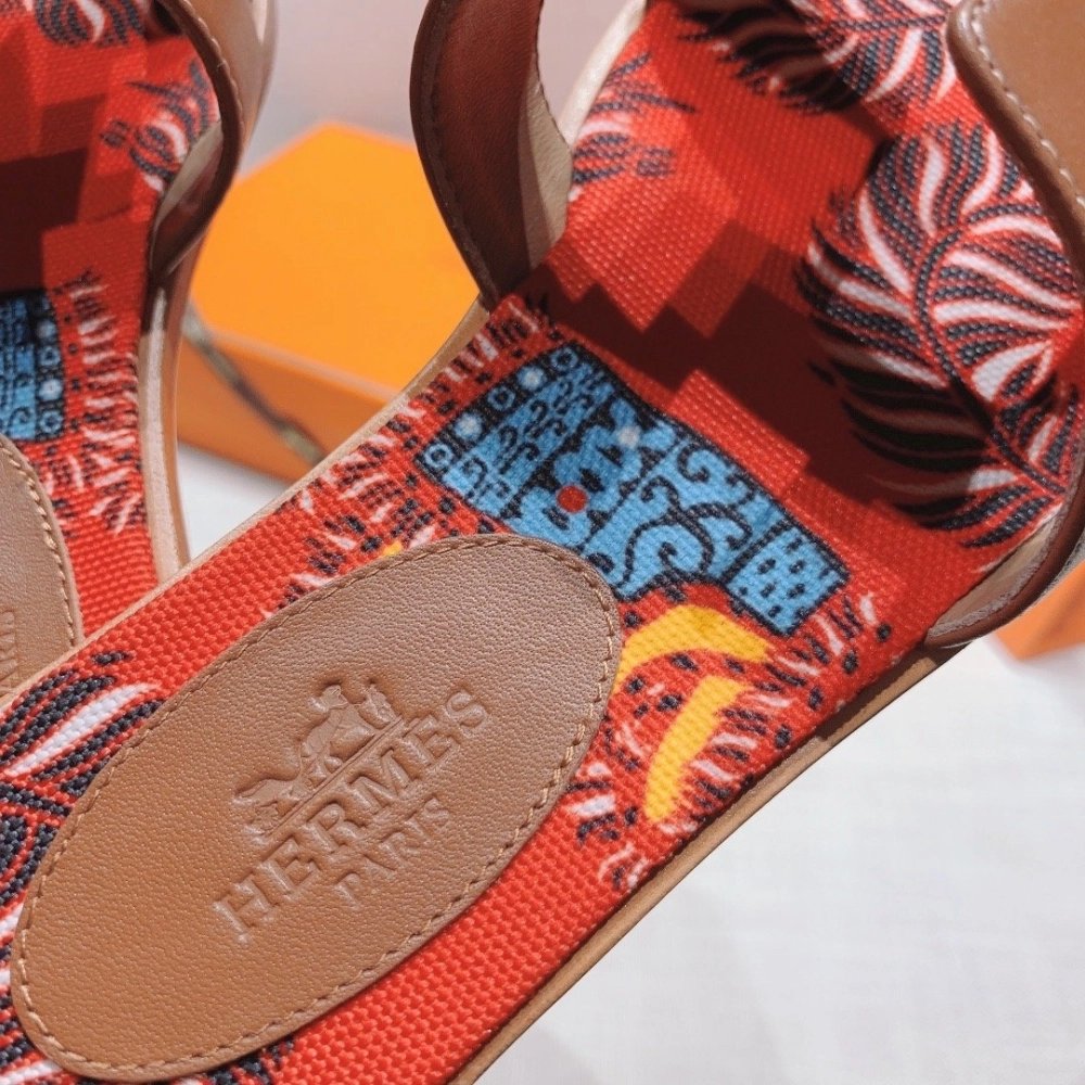Hermes flat slides summer shoes_11
