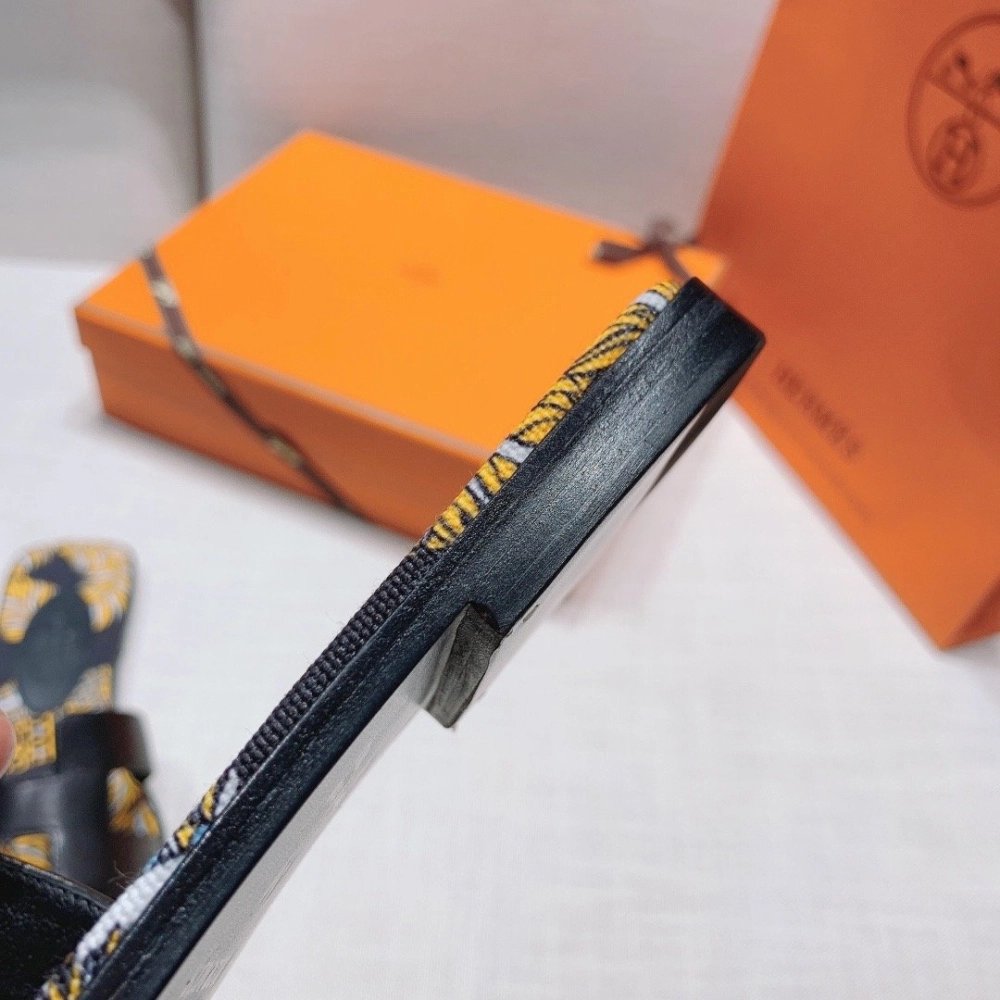 Hermes flat slides summer shoes_12