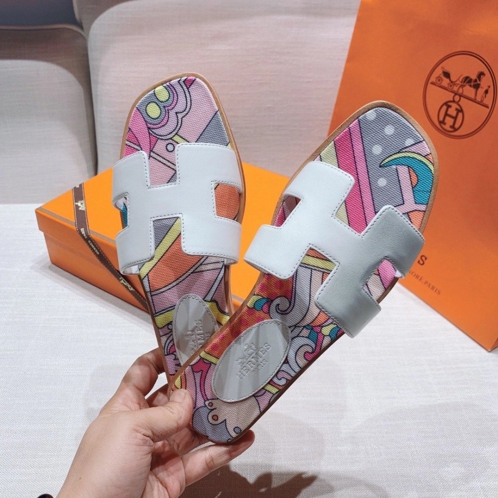 Hermes flat slides summer shoes_13