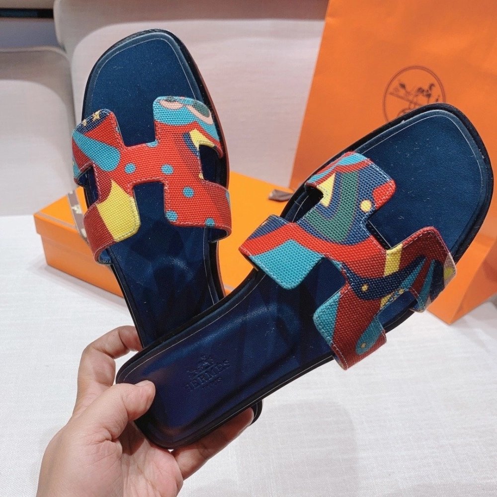 Hermes flat slides summer shoes_15