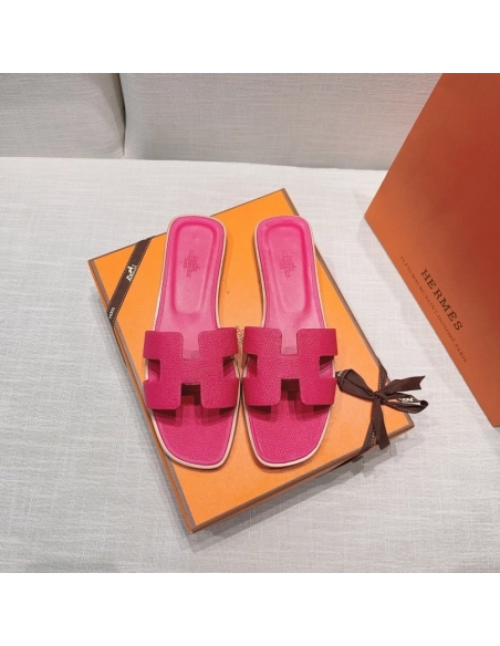 Hermes flat slides summer shoes_17
