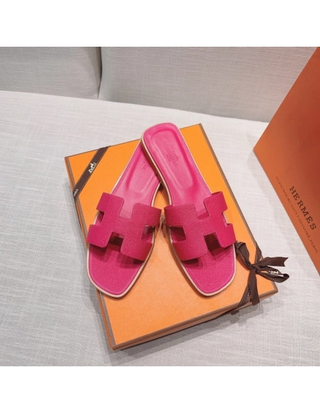 Hermes flat slides summer shoes_17