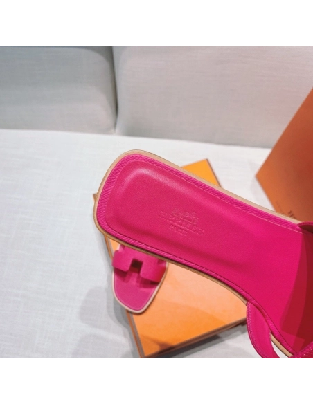 Hermes flat slides summer shoes_17