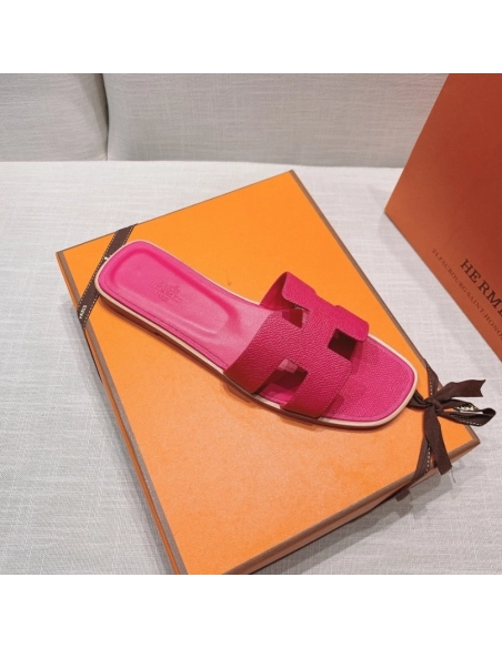 Hermes flat slides summer shoes_17