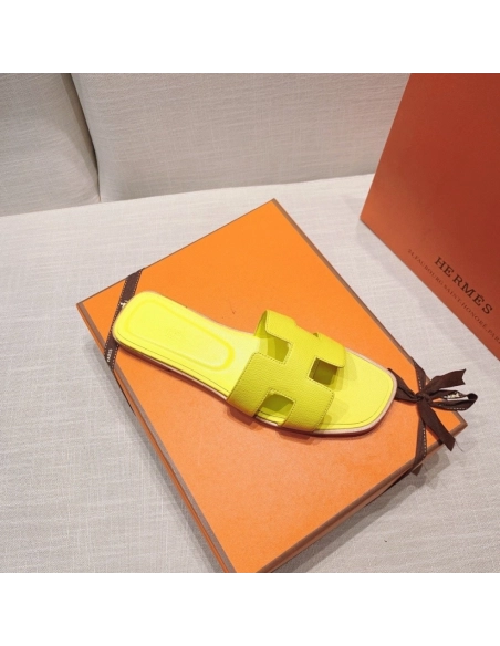 Hermes flat slides summer shoes_18