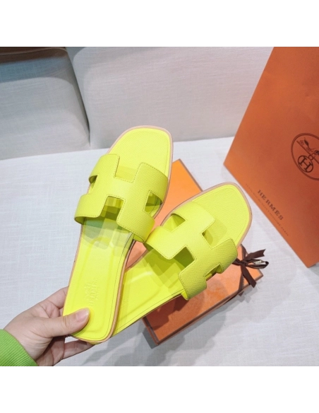 Hermes flat slides summer shoes_18