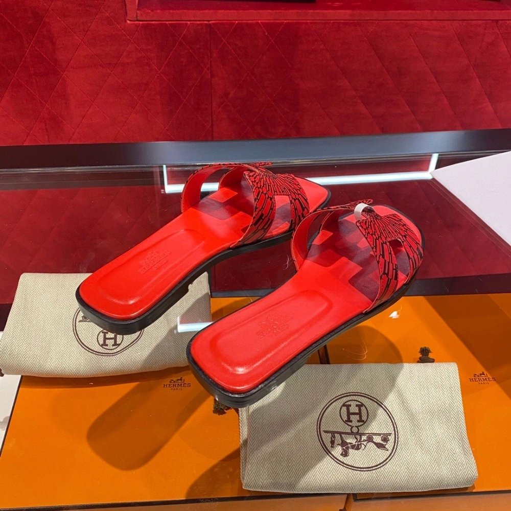 Hermes flat slides summer shoes_2