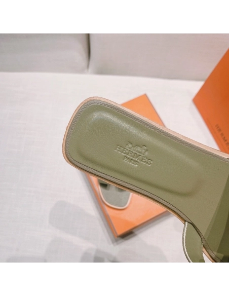 Hermes flat slides summer shoes_20