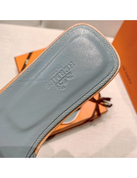 Hermes flat slides summer shoes_25