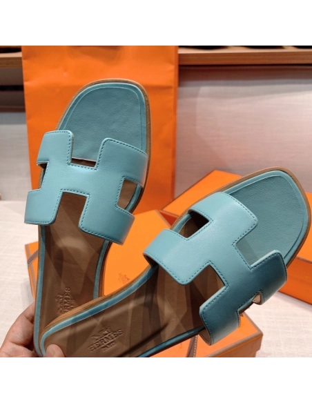 Hermes flat slides summer shoes_27