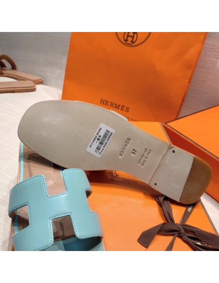 Hermes flat slides summer shoes_27