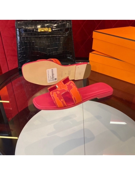 Hermes flat slides summer shoes_3