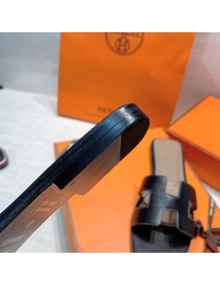 Hermes flat slides summer shoes_30