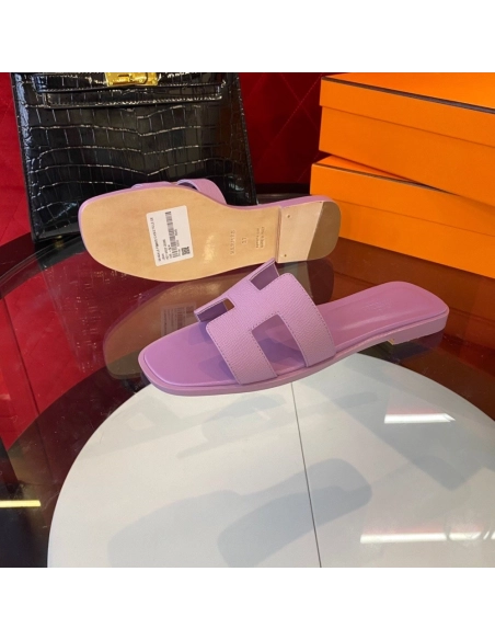 Hermes flat slides summer shoes_5