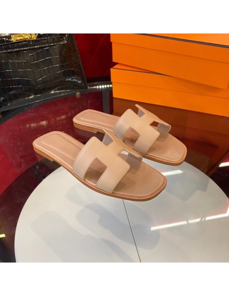 Hermes flat slides summer shoes_6
