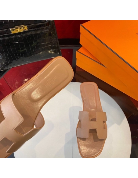 Hermes flat slides summer shoes_6