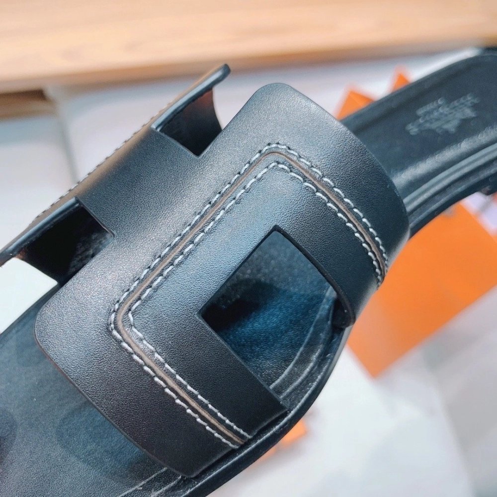 Hermes flat slides summer shoes_7